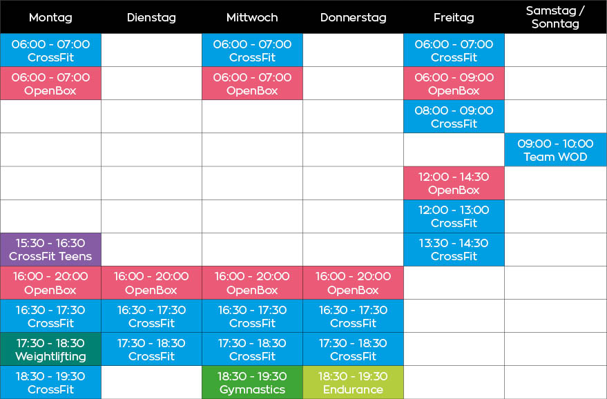 timetable-cf-brownie Timetable