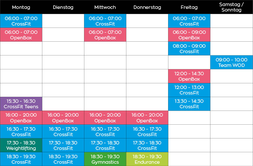 Timetable